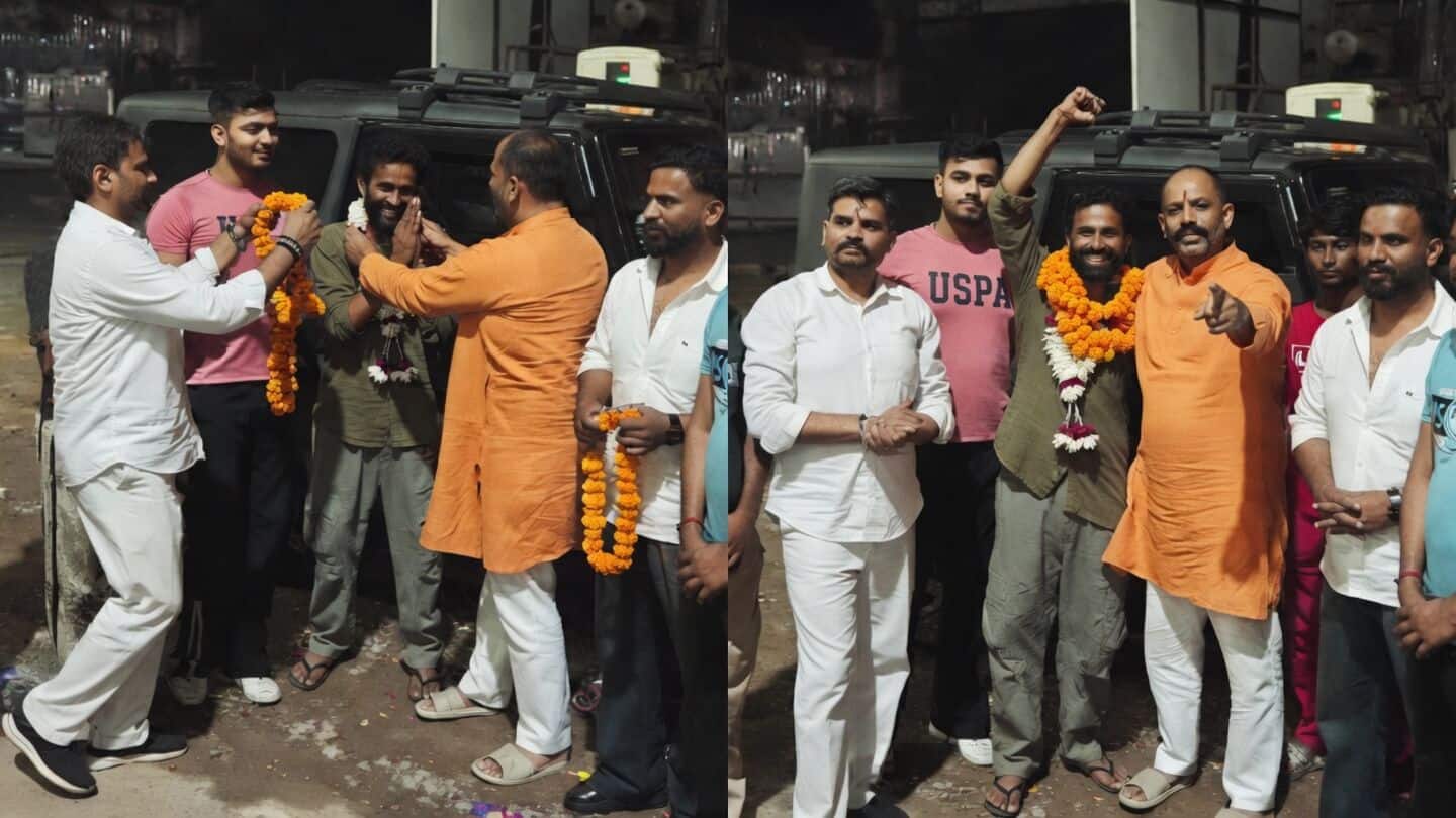 Ravinder Govinda released on bail, garlanded in viral video