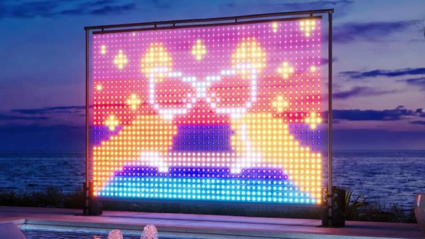 Govee unveils Lightwall 7.9-by-5.3-foot LED wall with 1,536 LEDs $449.99