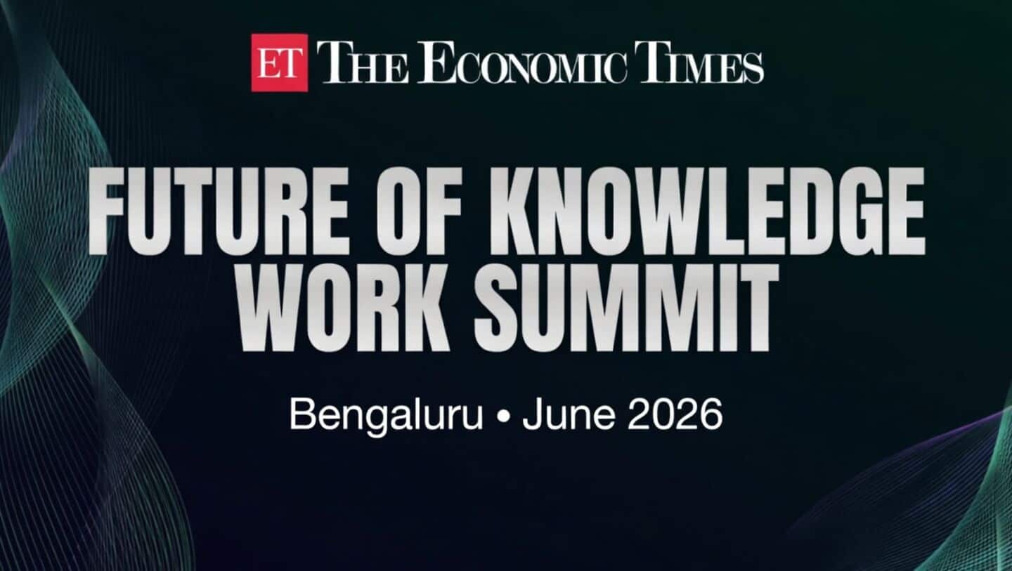 ET Future of Knowledge Work Summit in Bengaluru examines AI