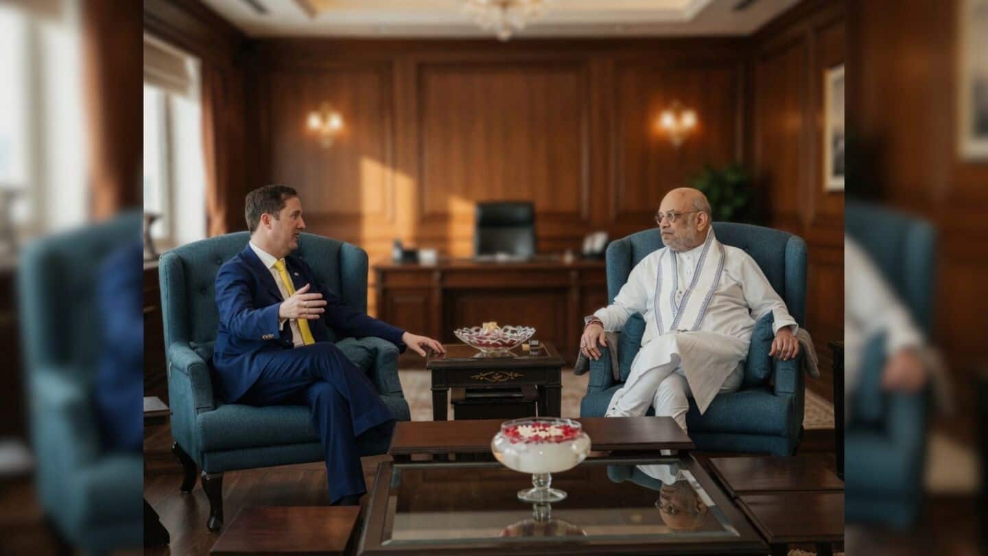 Amit Shah meets US ambassador Sergio Gor on security cooperation