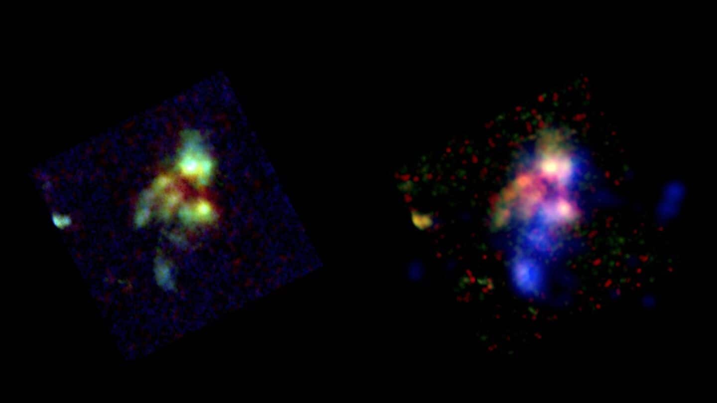 James Webb Space Telescope images at least 6 TGSSJ1530+1049 galaxies