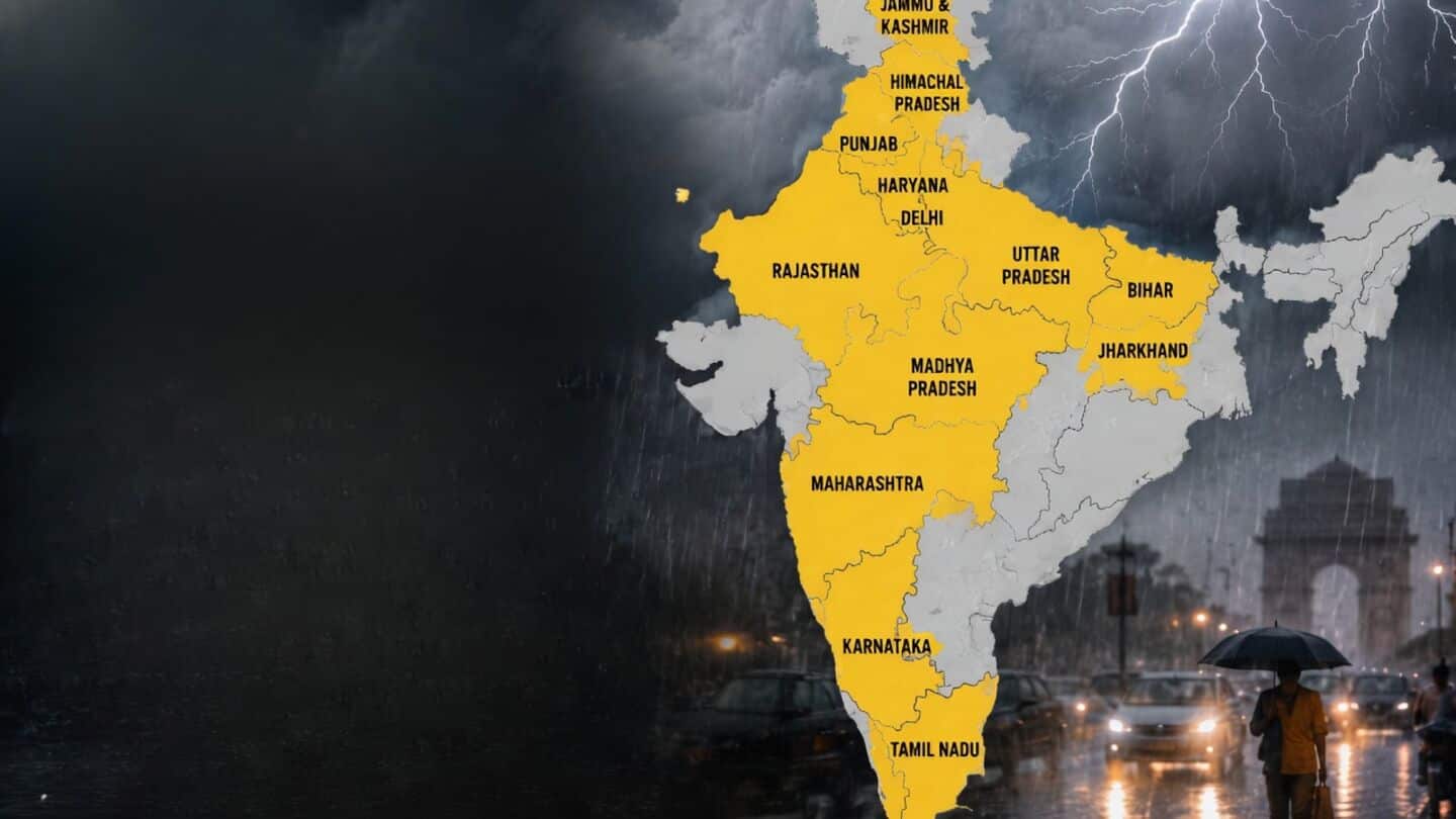 IMD issues monsoon alert across 12 states and union territories