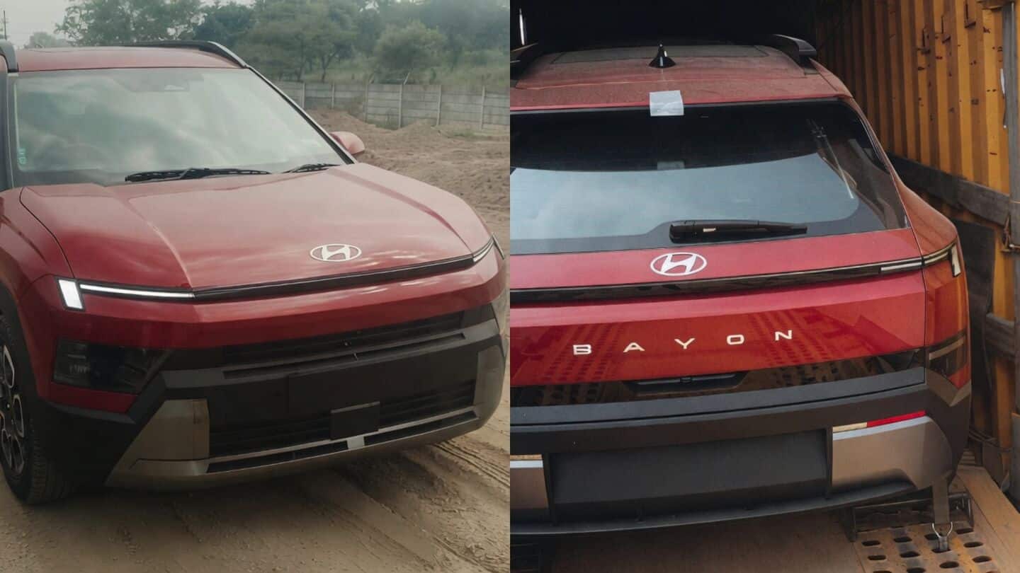 Hyundai Bayon SUV spotted at dealers before October 26 launch