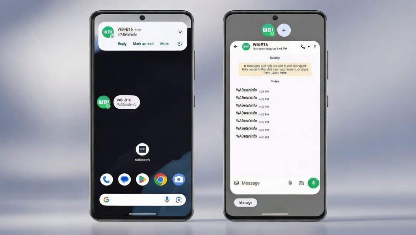 WhatsApp tests Messenger-style notification bubbles on Android 10 and above