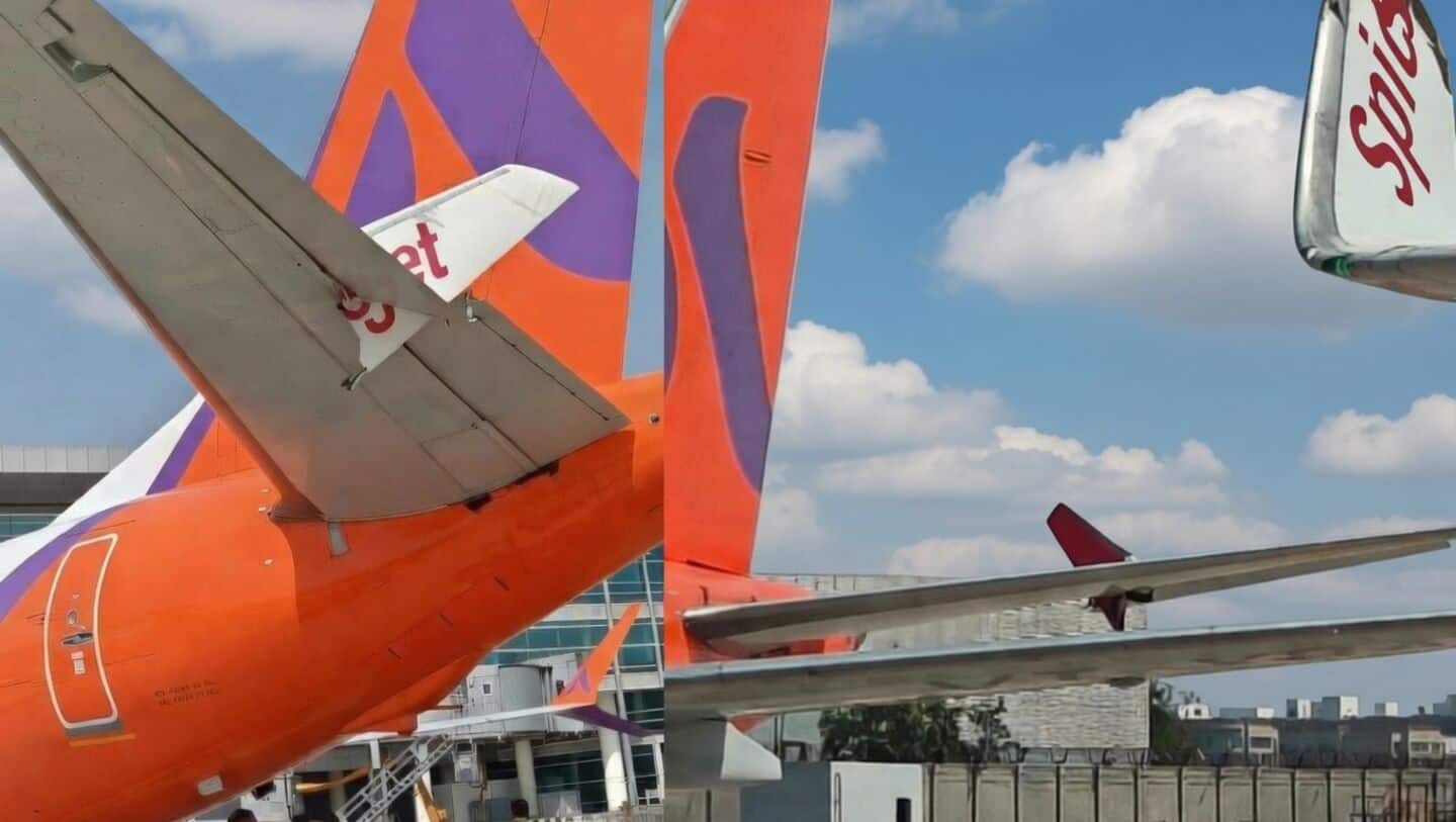 SpiceJet and Akasa Air planes damaged during Delhi taxiing incident