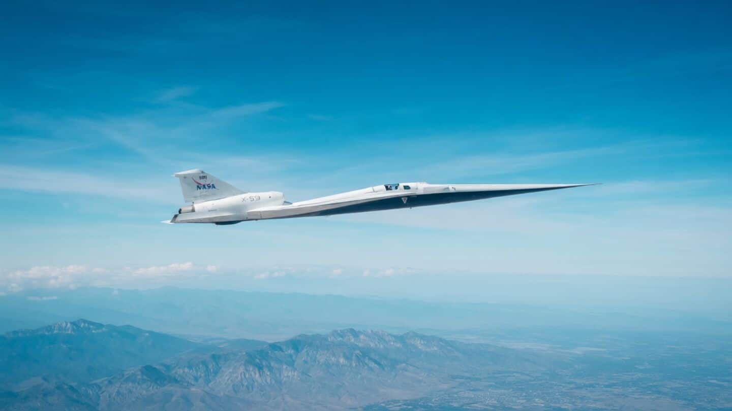 NASA X-59 reaches Mach 1.4, aims for car door quiet