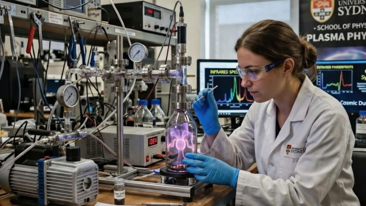 University of Sydney PhD candidate Linda Losurdo recreates space chemistry