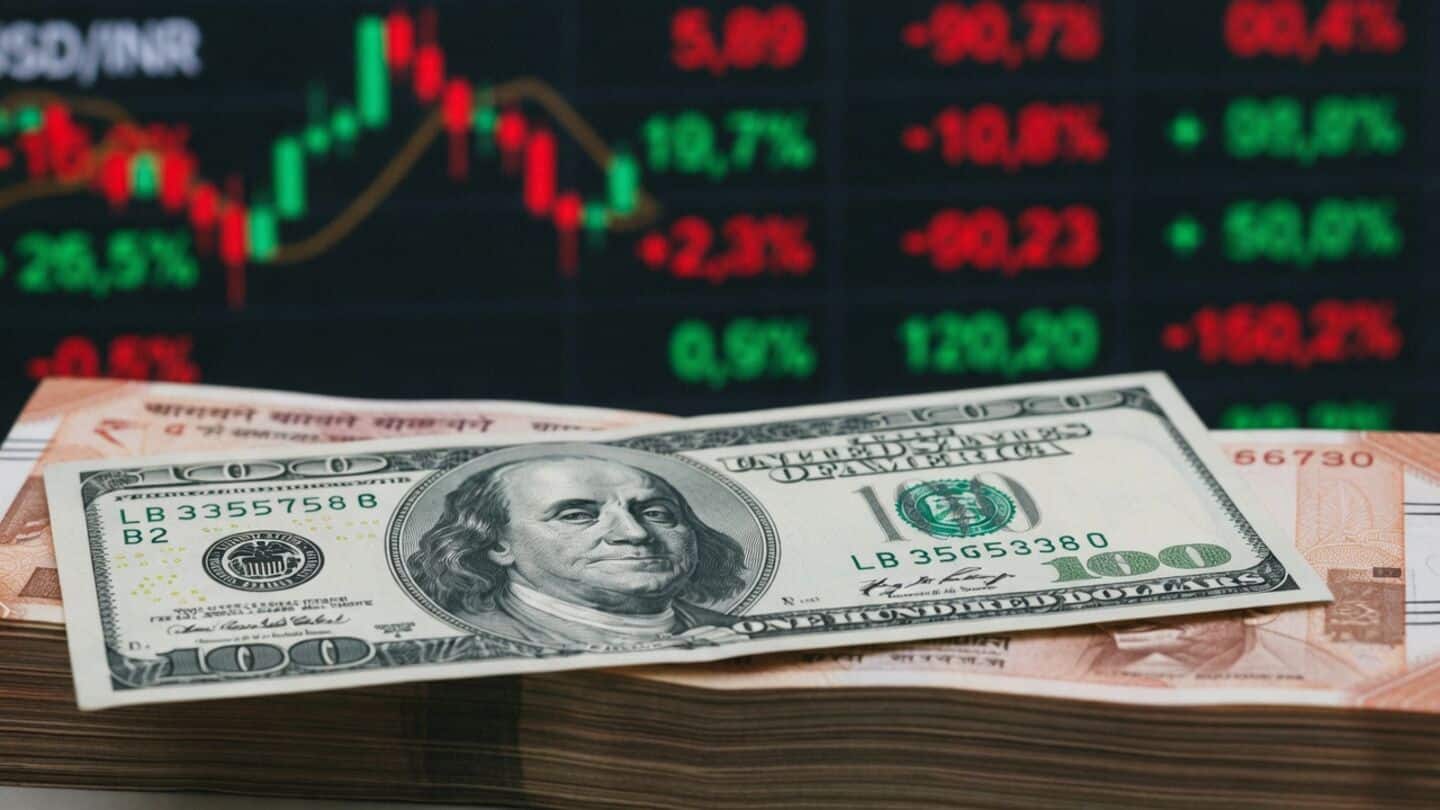 Rupee gains to ₹94.88 as RBI sells dollars to steady