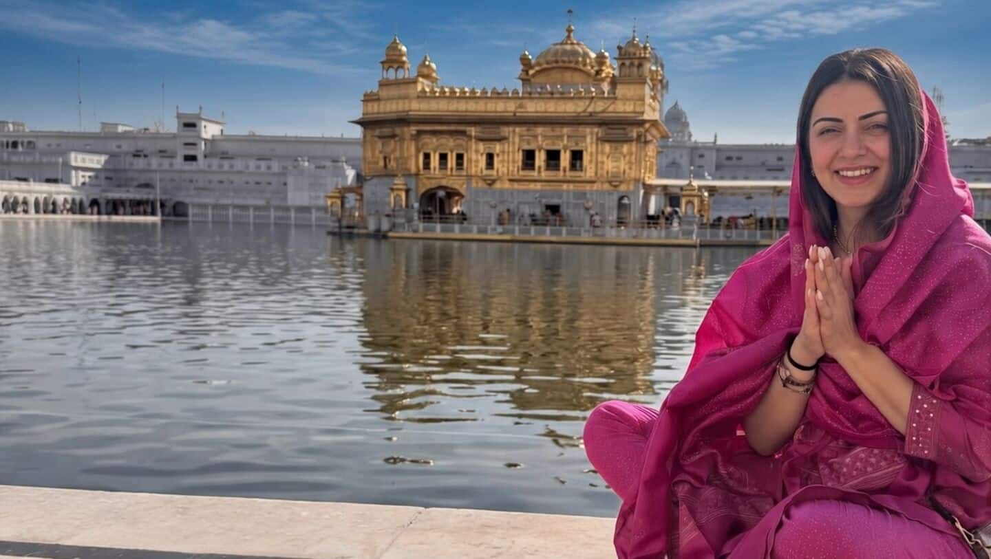 Hansika Motwani finds peace post-divorce at Golden Temple