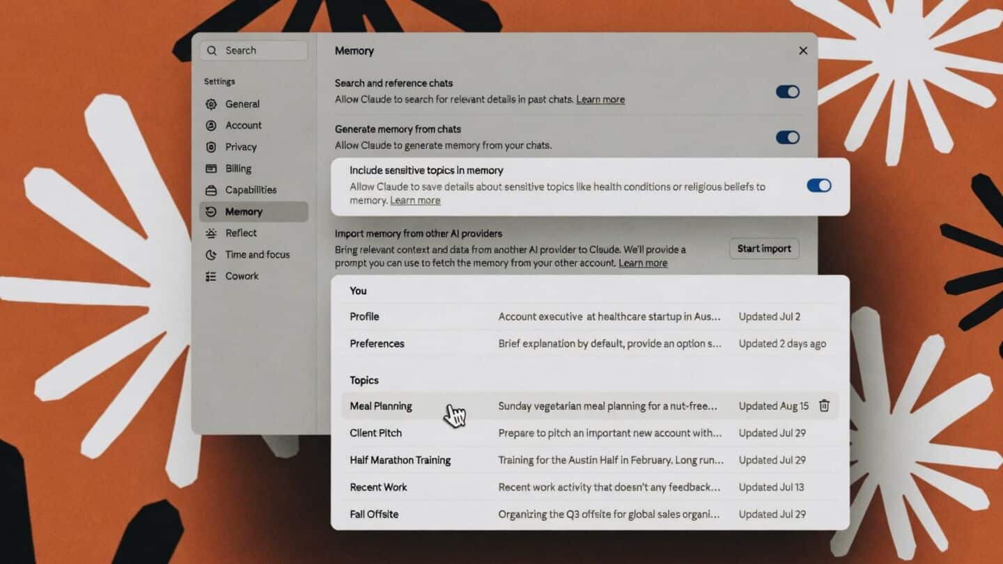 Anthropic launches shared memory for Claude chat and Claude Cowork