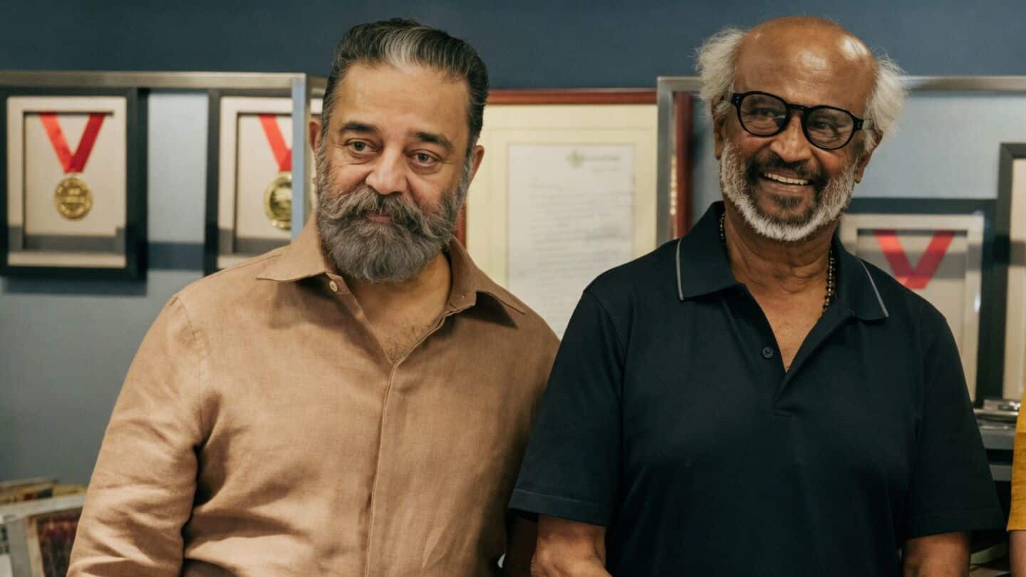 Rajinikanth 'Dharman' title and poster unveiled, Haasan recalls 50-year friendship