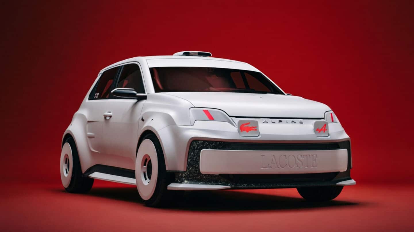 Lacoste, Alpine create 1-off 'Beware of the Crocodile' electric car