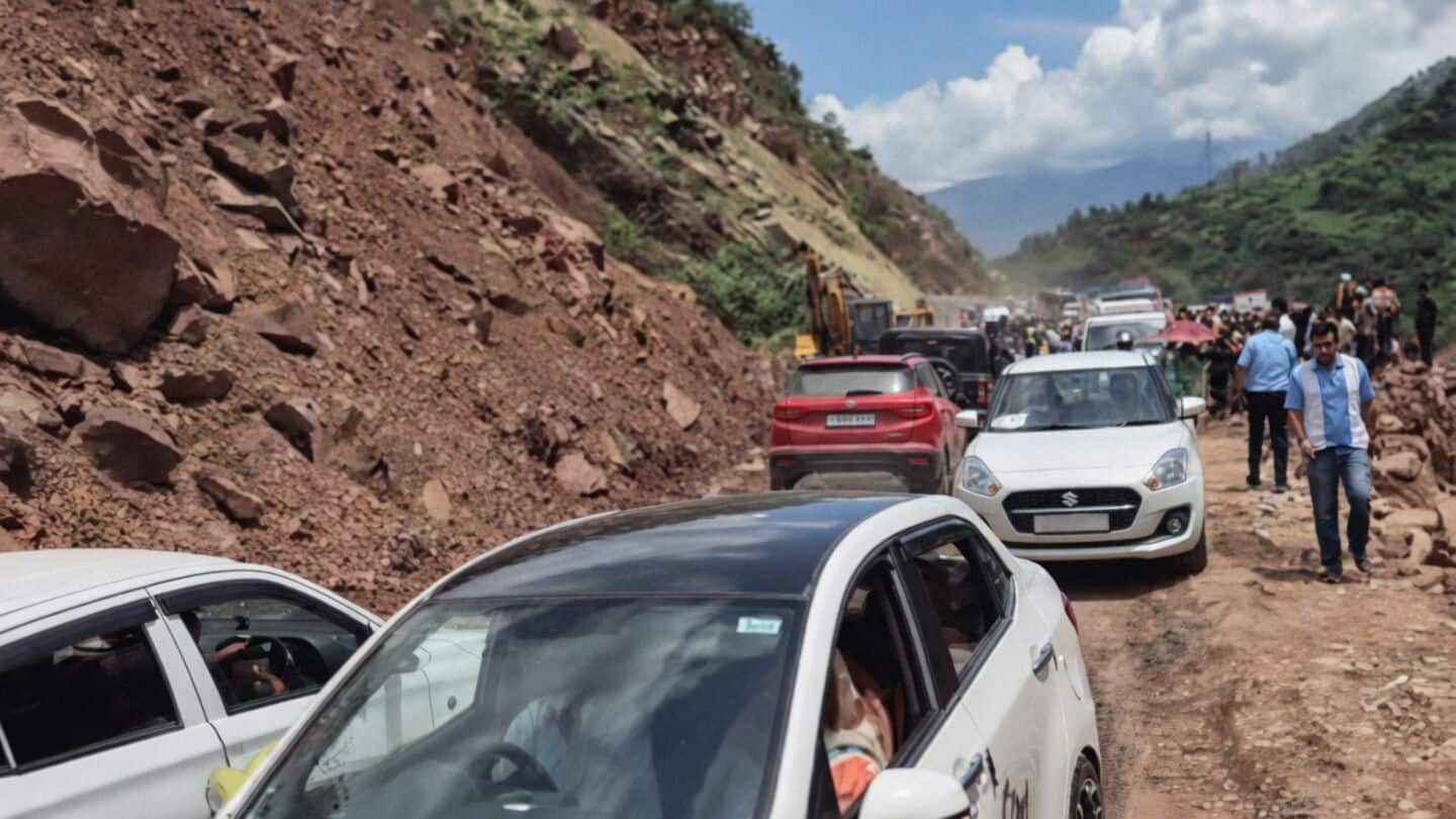 NHAI uses controlled blasting to clear Jammu Srinagar National Highway