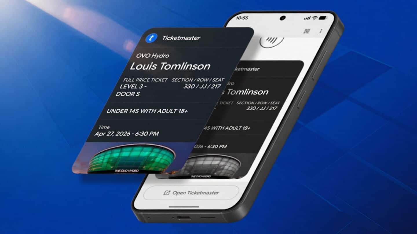 Ticketmaster and Google Wallet launch Android passes for live events