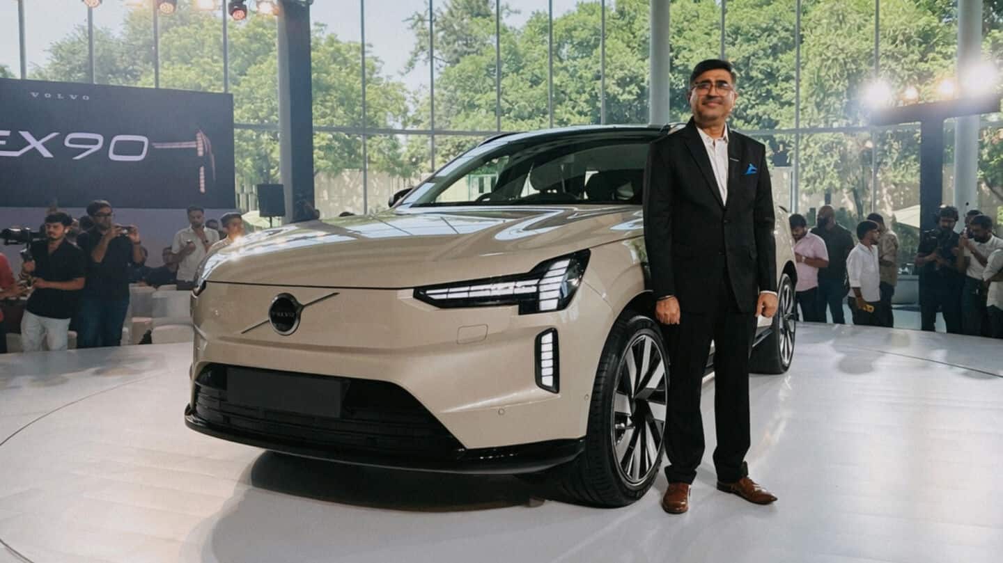 Volvo launches EX90 flagship electric SUV in India at 1.26cr