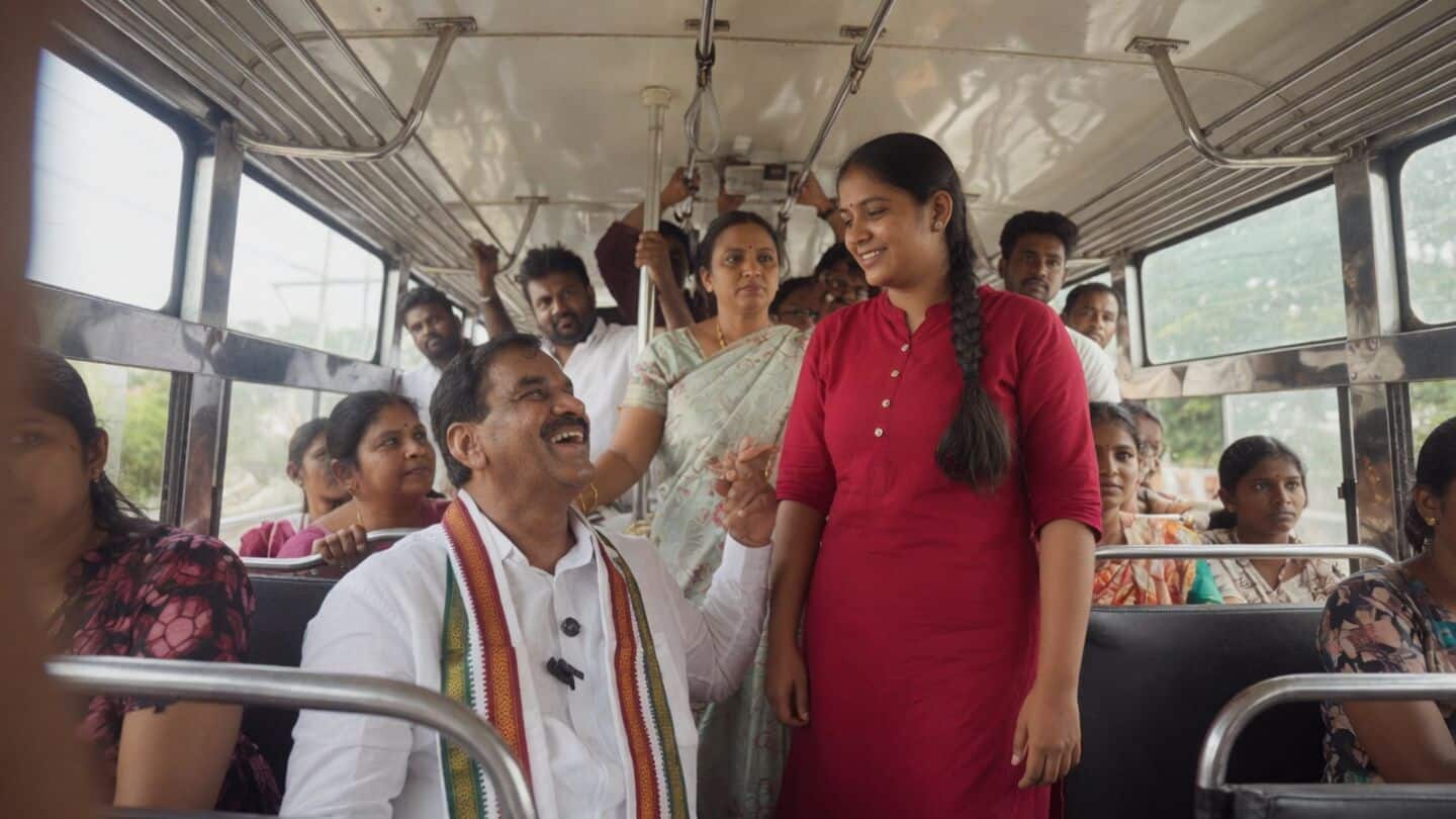 MLA Malreddy Ranga Reddy allegedly touches woman during Mahalakshmi review