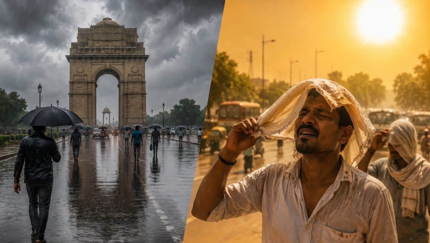 Delhi forecast: IMD says rain today, heat wave next week