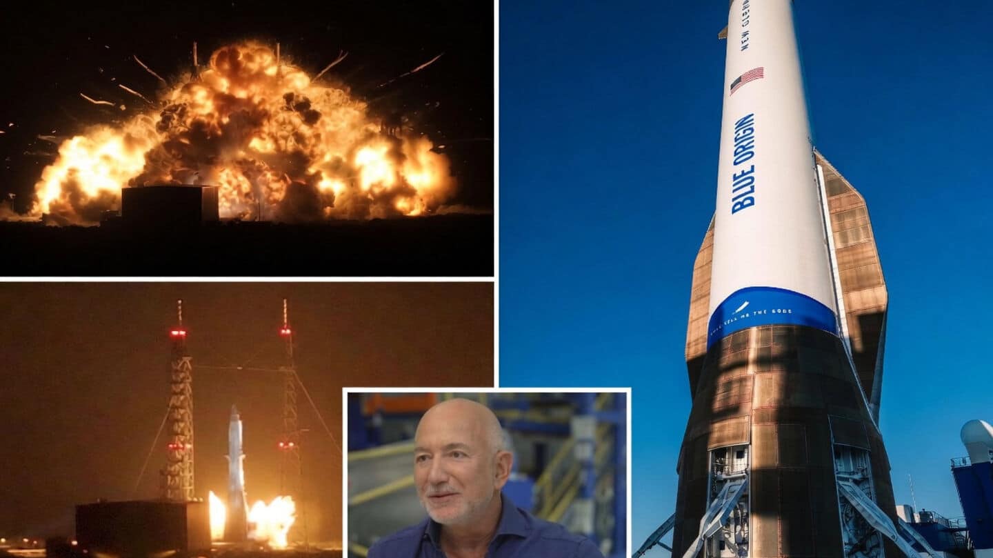 Jeff Bezos's Blue Origin New Glenn rocket explodes, costing $150 million