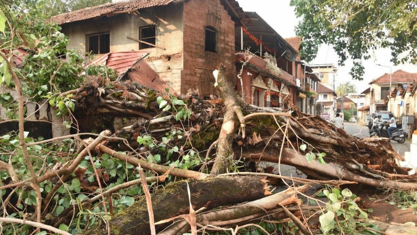 Mangaluru thunderstorm damages homes and vehicles, no injuries reported