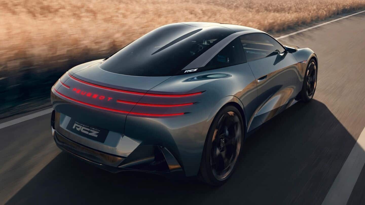 Peugeot unveils all-electric RCZ Vision concept coupe in Paris