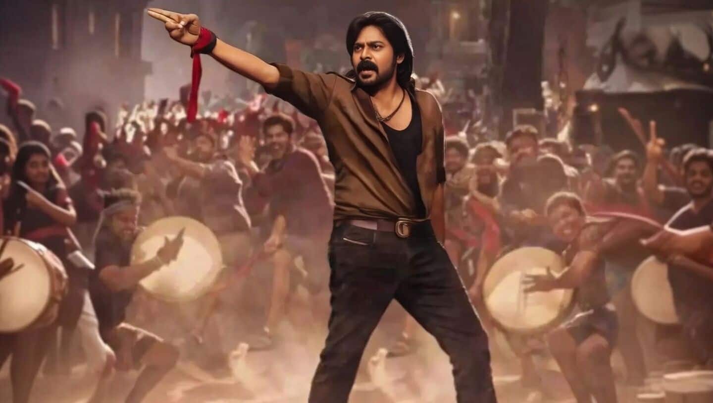 Pawan Kalyan lifts his collar in 'Ustaad Bhagat Singh' song