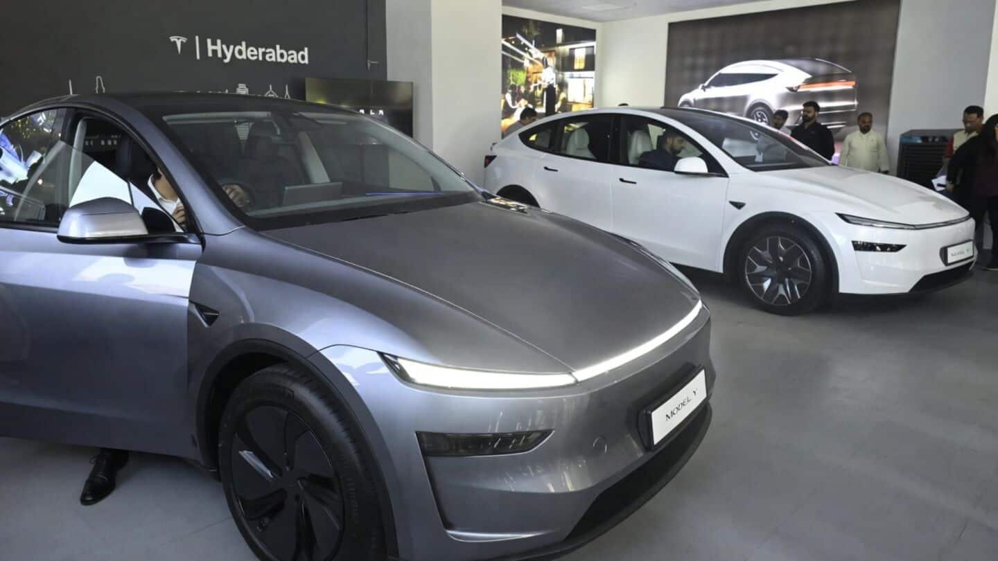 Tesla opens Hyderabad Experience Center, showcases 6-seater Model Y L