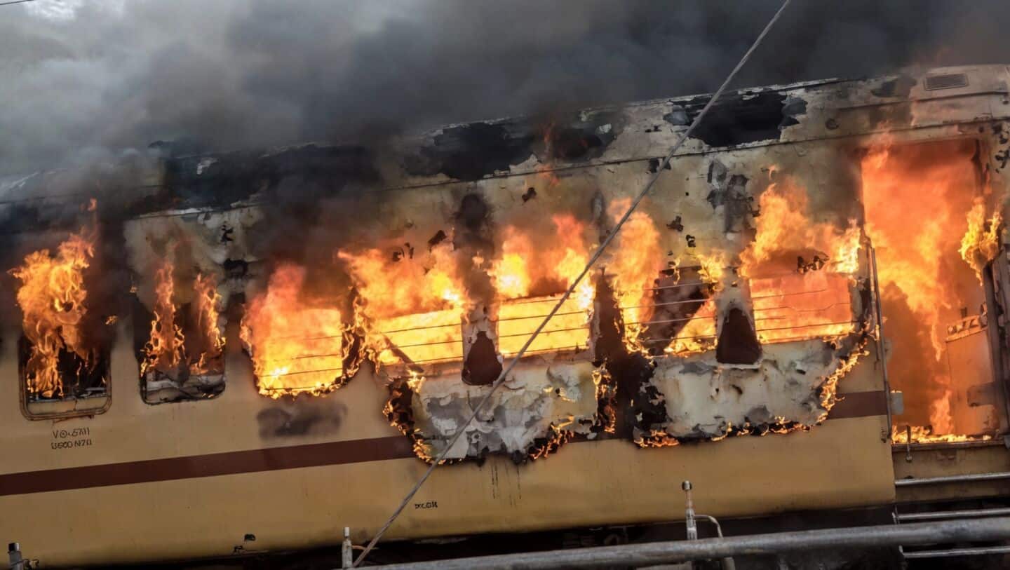 Sasaram Patna train coach caught fire at Sasaram, no injuries