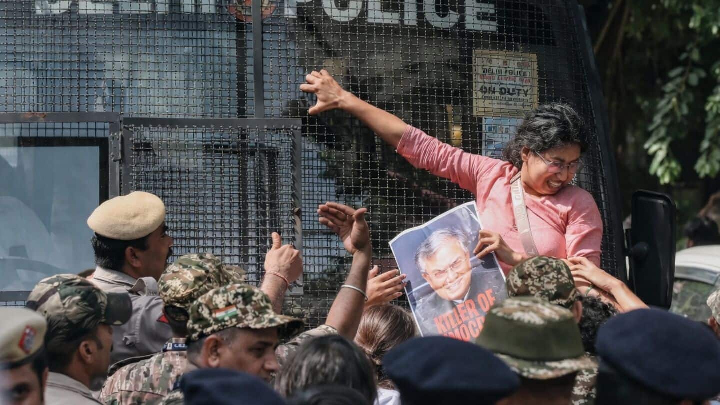 Nearly 1,000 detained in Delhi protesting CEC Gyanesh Kumar