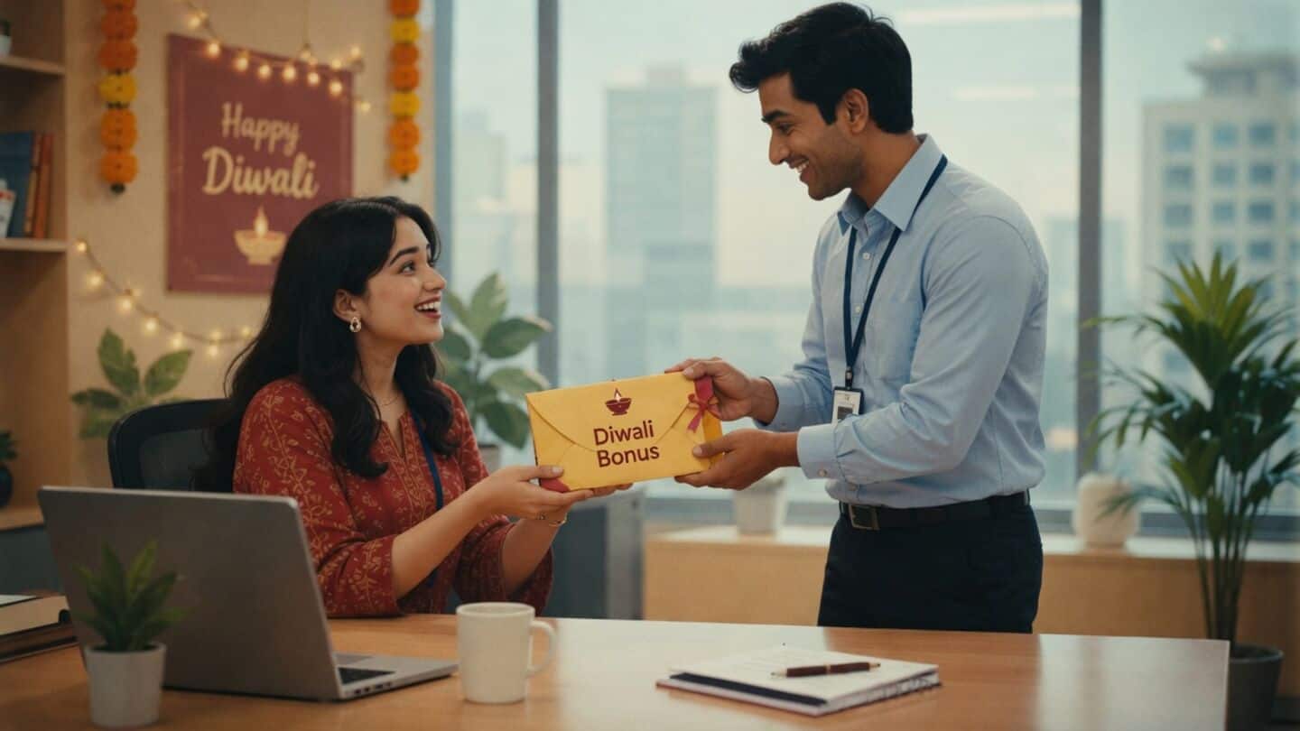 Diwali cash bonuses count as salary and increase taxable income