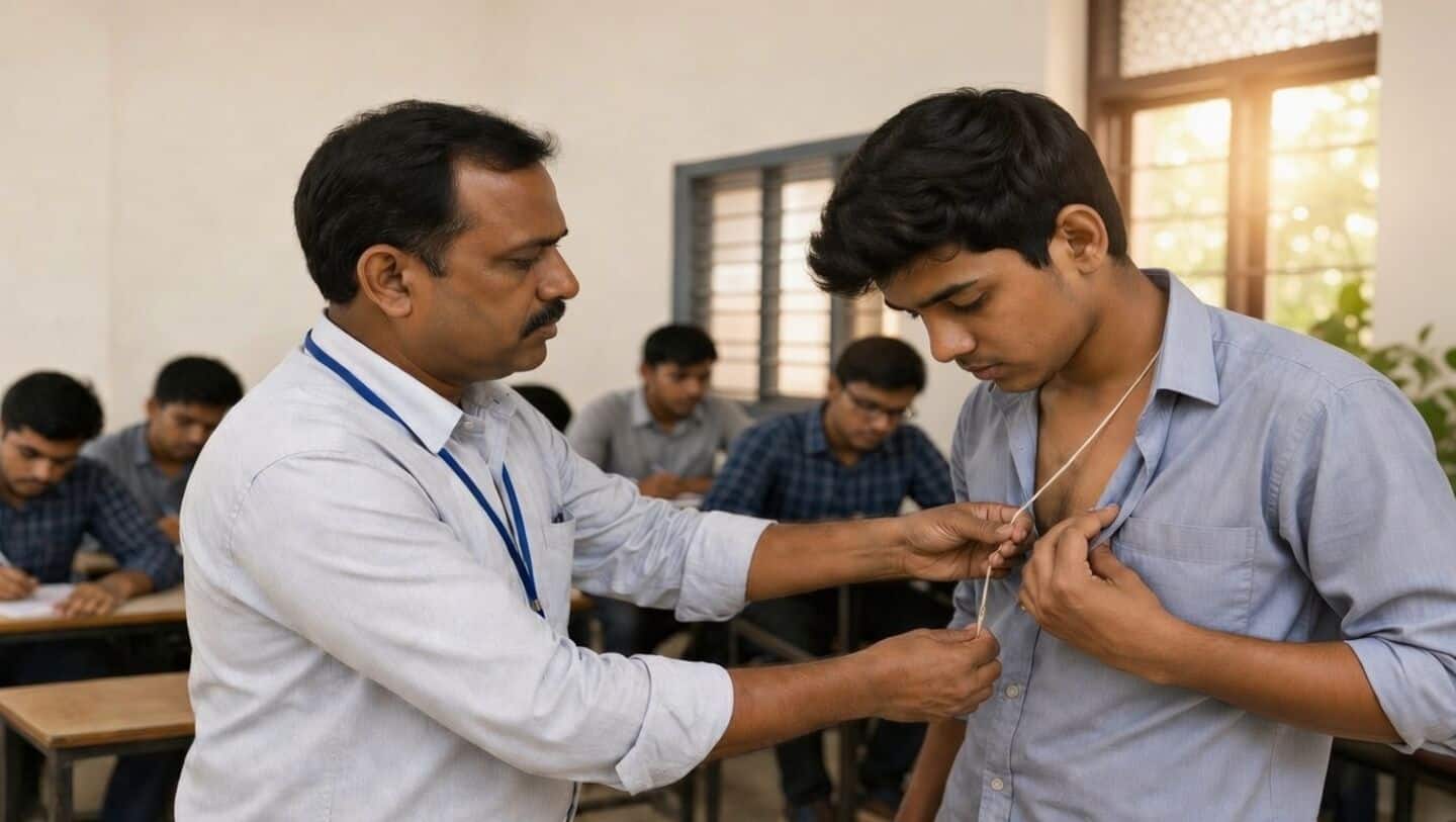 Bengaluru Krupanidhi College invigilators asked students to remove sacred threads