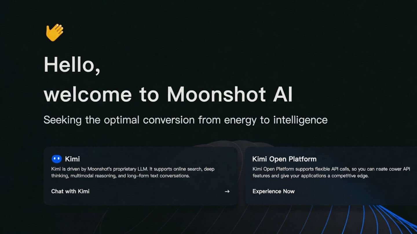 Moonshot AI releases open-source Kimi K2.6 for no-code web apps