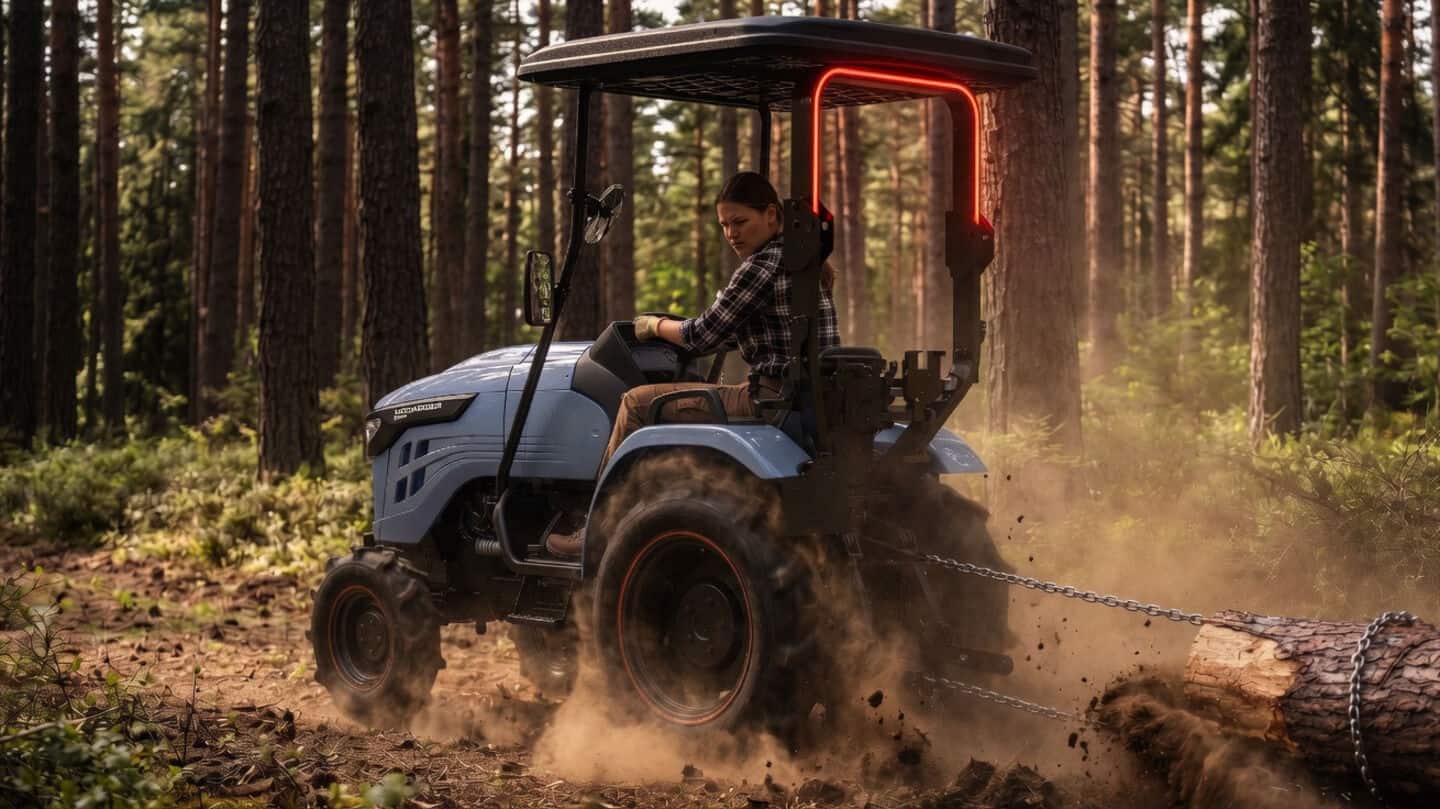 GoSun unveils Moonrider 27 electric tractor for small farms