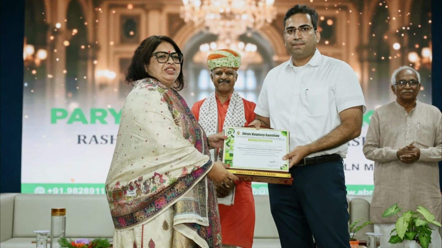 Nitu Joshi wins Rashtriya Harit Gaurav Puraskar for environmental work
