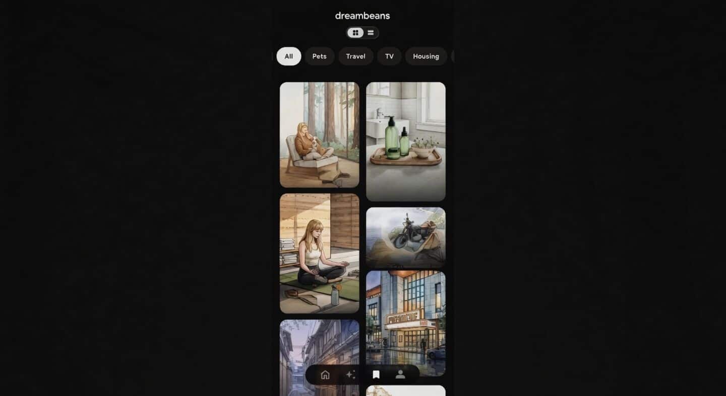 Google makes experimental Dreambeans app free to try in US.