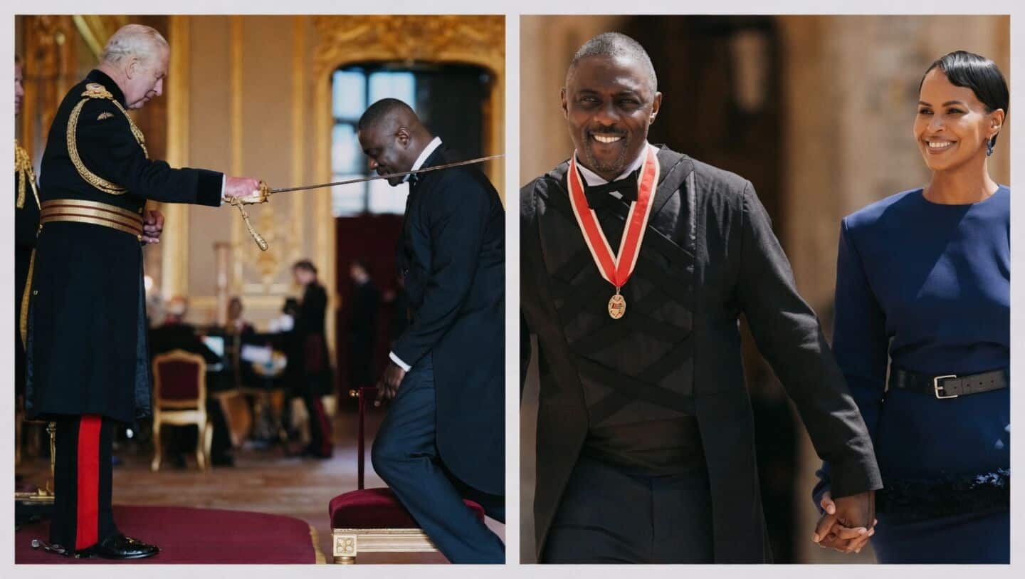 Elba receives knighthood from King Charles for youth work