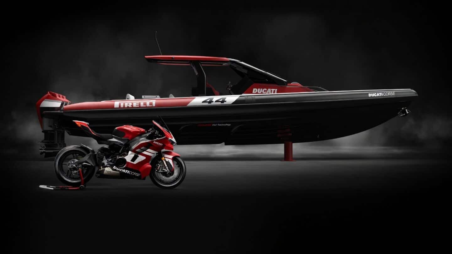 Ducati unveils Pirelli 44 Ducati Edition speedboat with 1,500hp