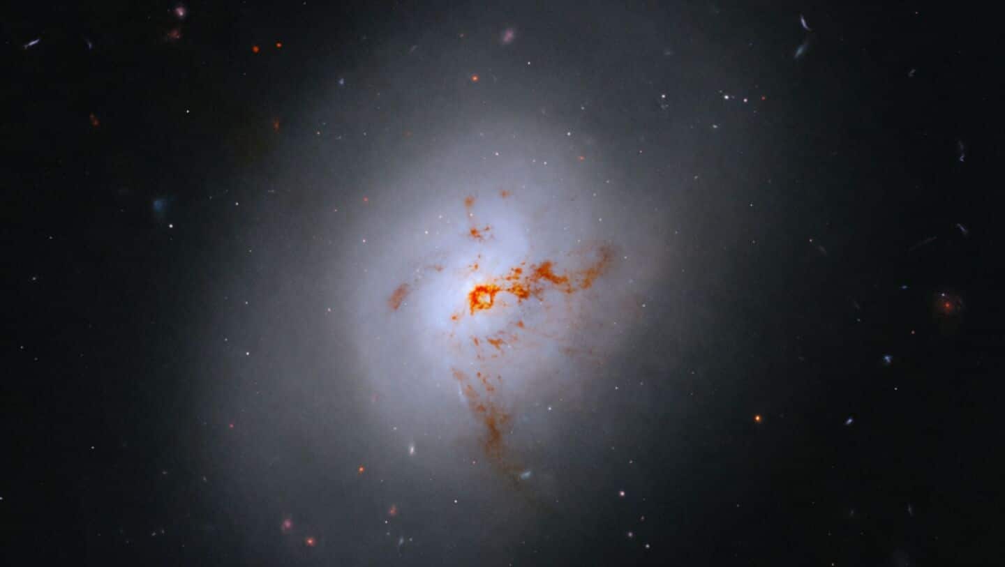Hubble captures striking NGC 1266 galaxy 100 million light-years away