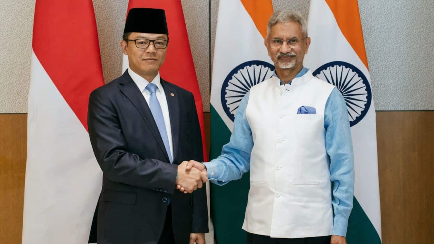 S Jaishankar meets Sugiono in New Delhi to boost cooperation