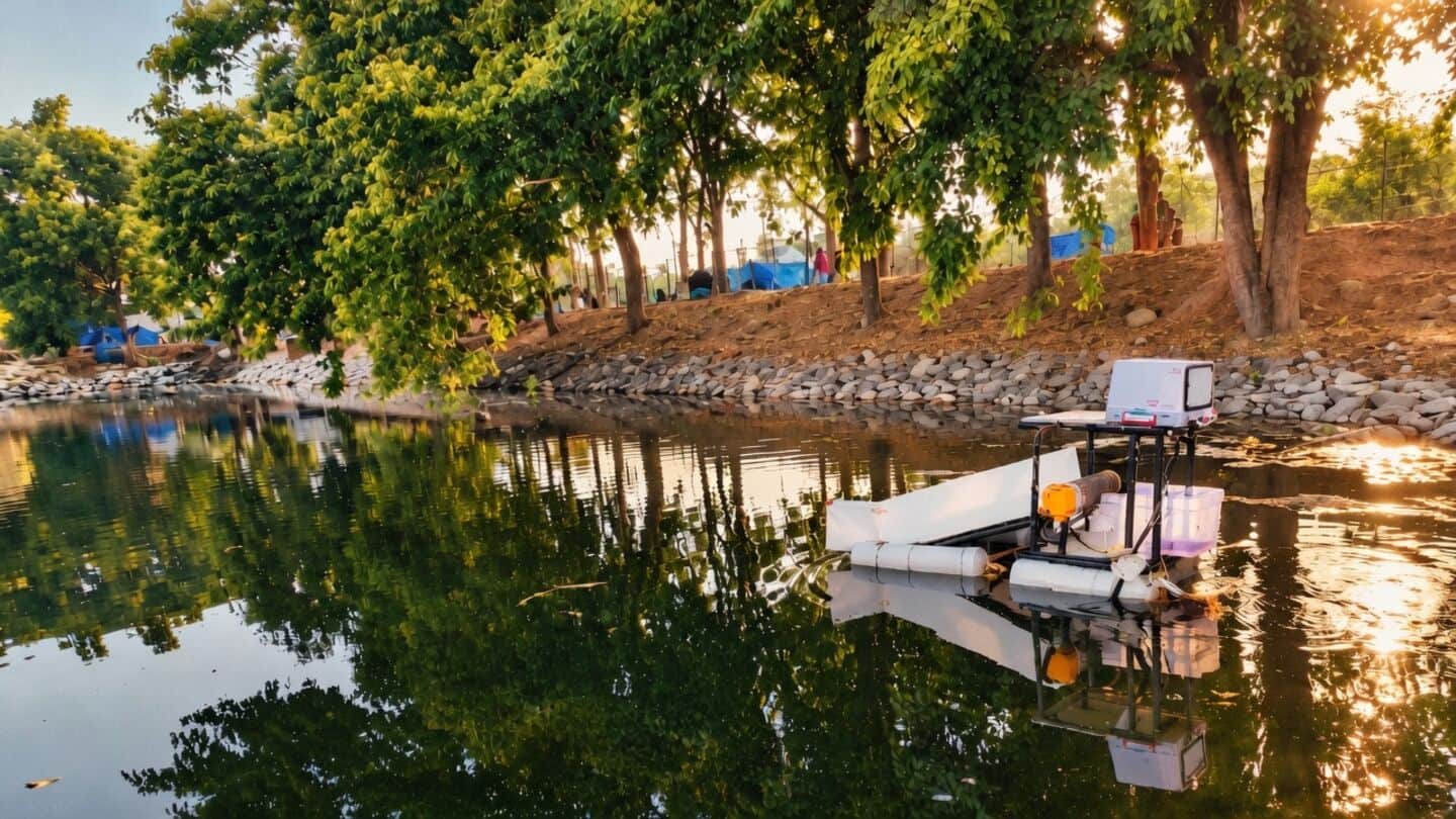 Bengaluru startup Scrub Robotics tests SCRUB V2 at Kengeri Lake