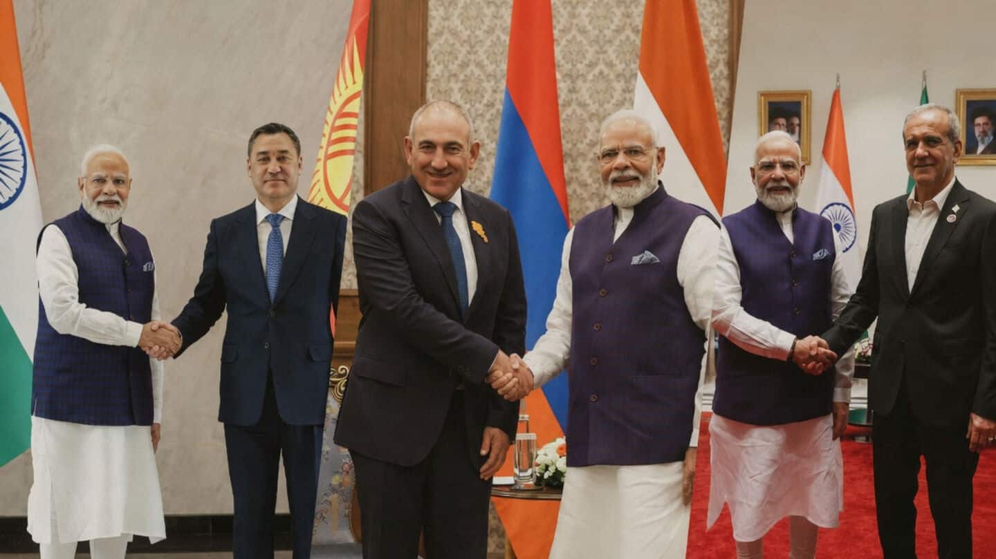Modi meets Iranian Armenian Kyrgyz leaders at Bishkek SCO Summit