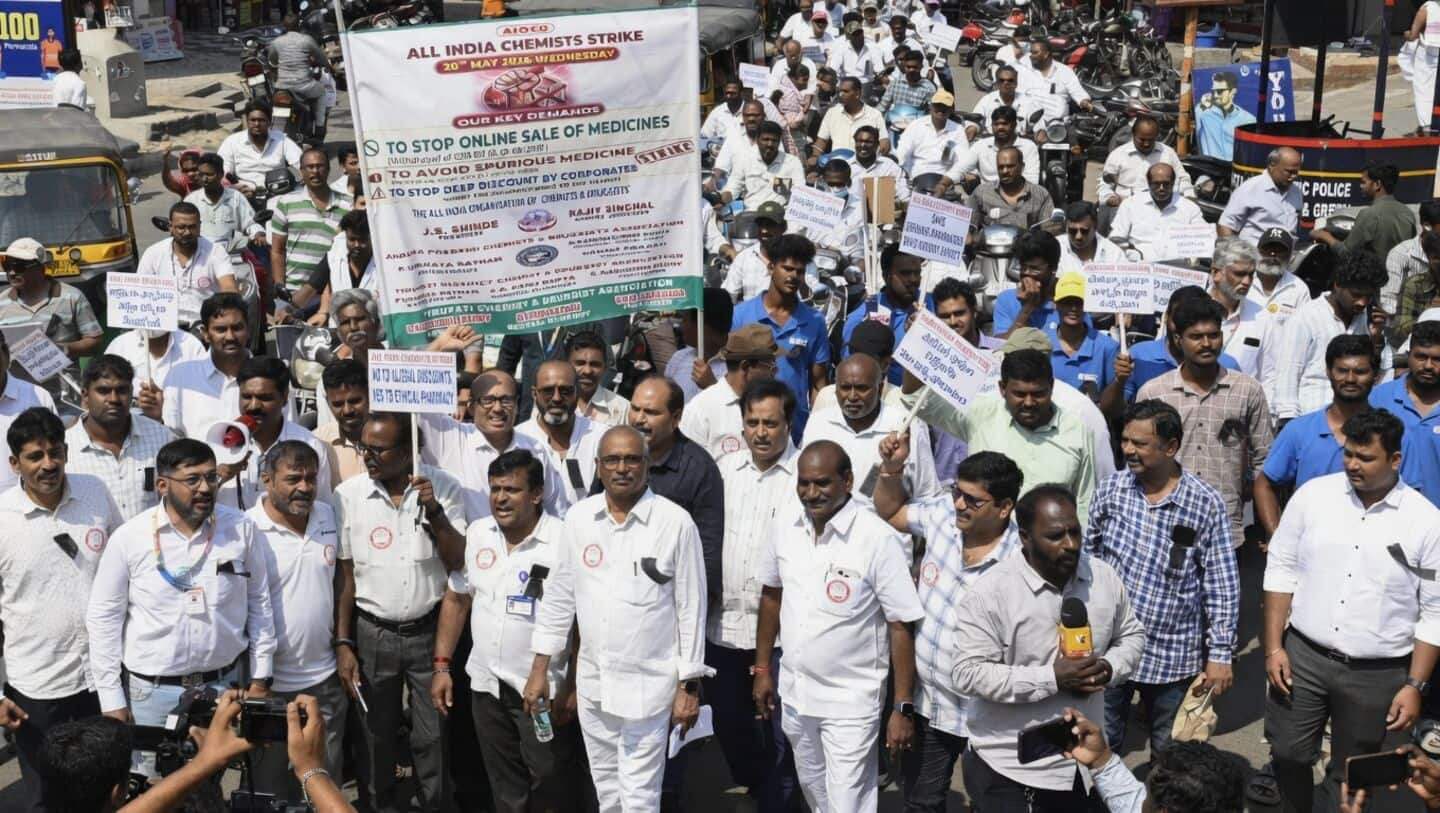 Andhra Pradesh chemists join nationwide strike over online medicine sales