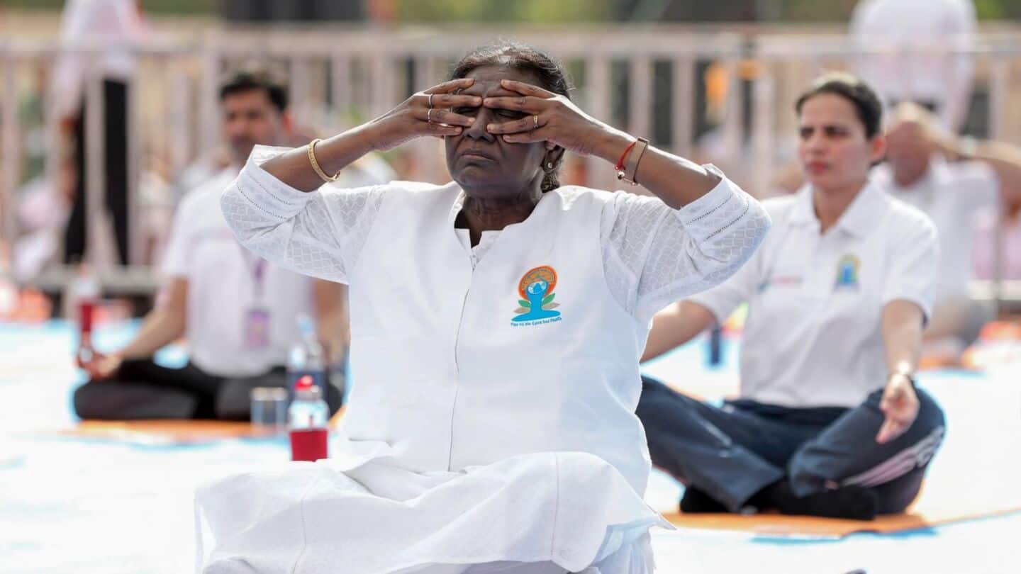 President Droupadi Murmu joins Jabalpur yoga event themed healthy aging