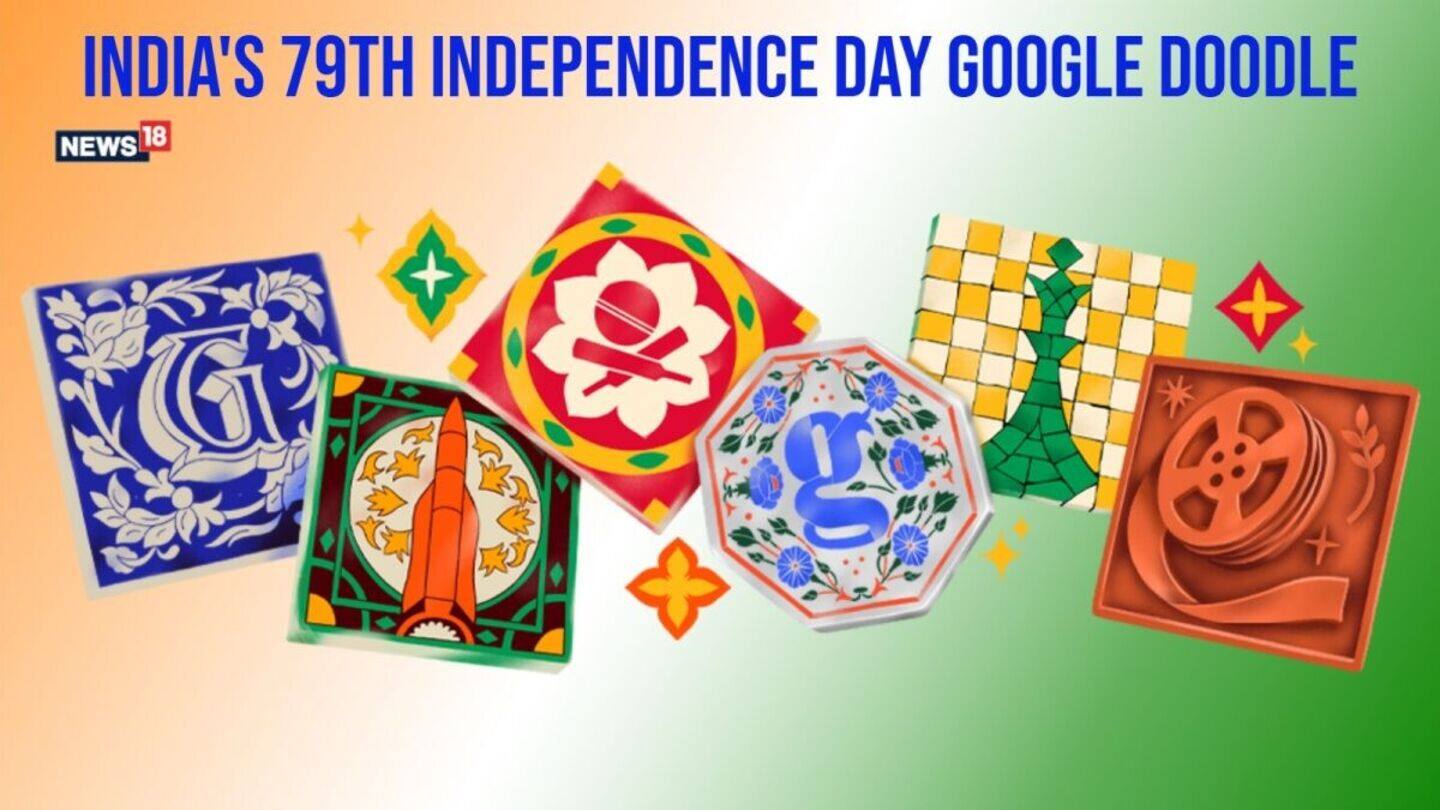 Google celebrates India's 79th Independence Day with vibrant doodle
