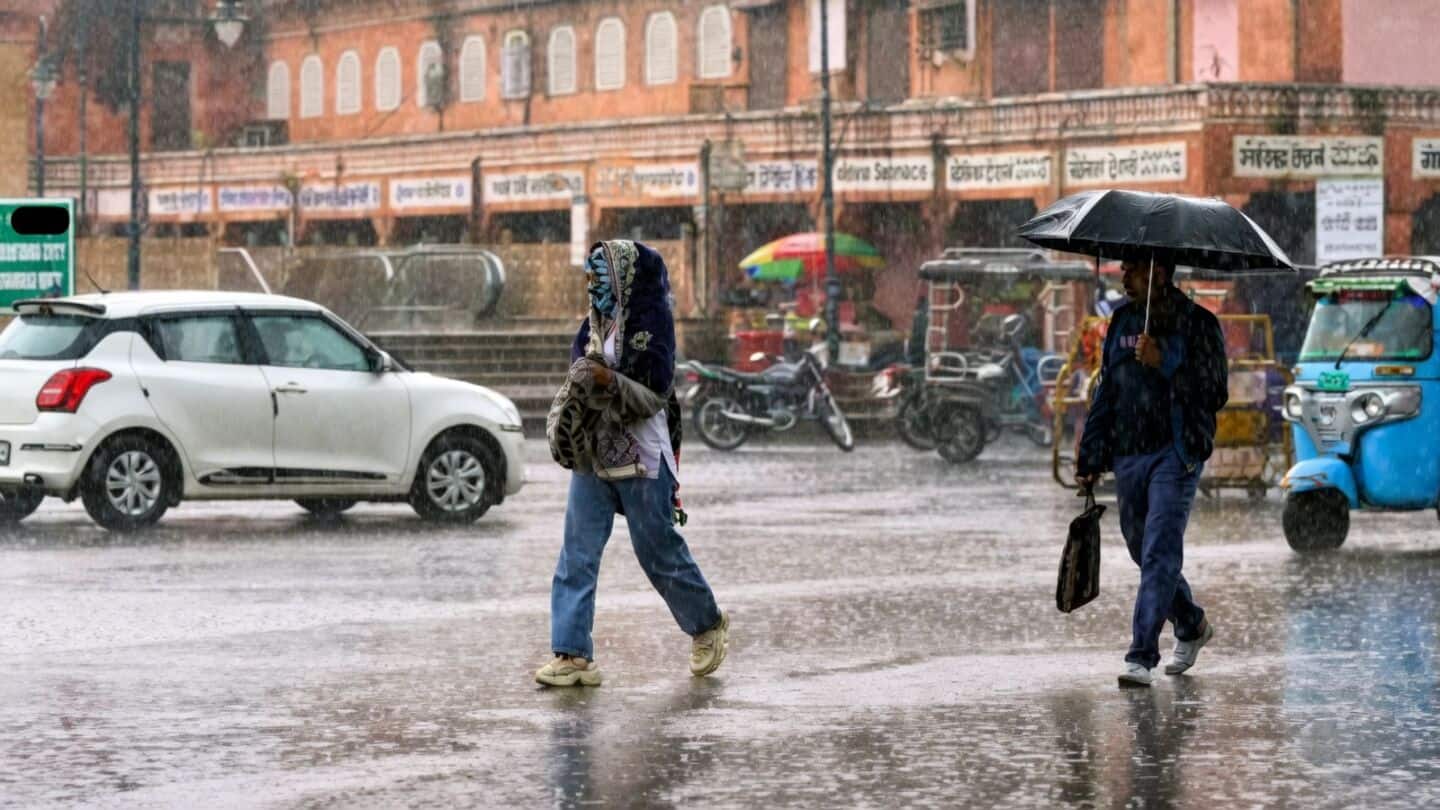 Southwest monsoon reaches Rajasthan, rain line covers Tonk Jaipur Alwar