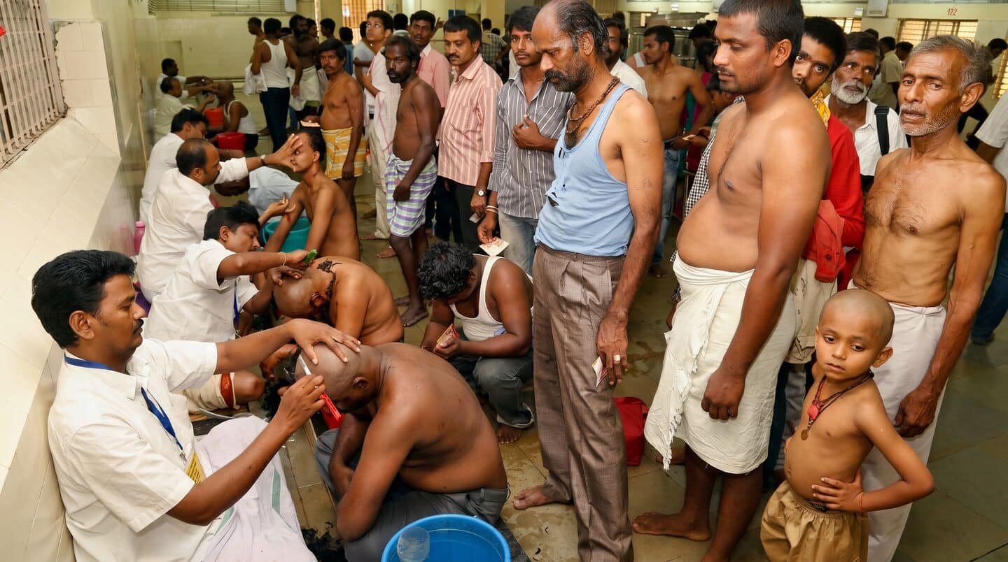 Tirumala Kalyanakatta tonsuring center records 12.43L hair donations May 1-27
