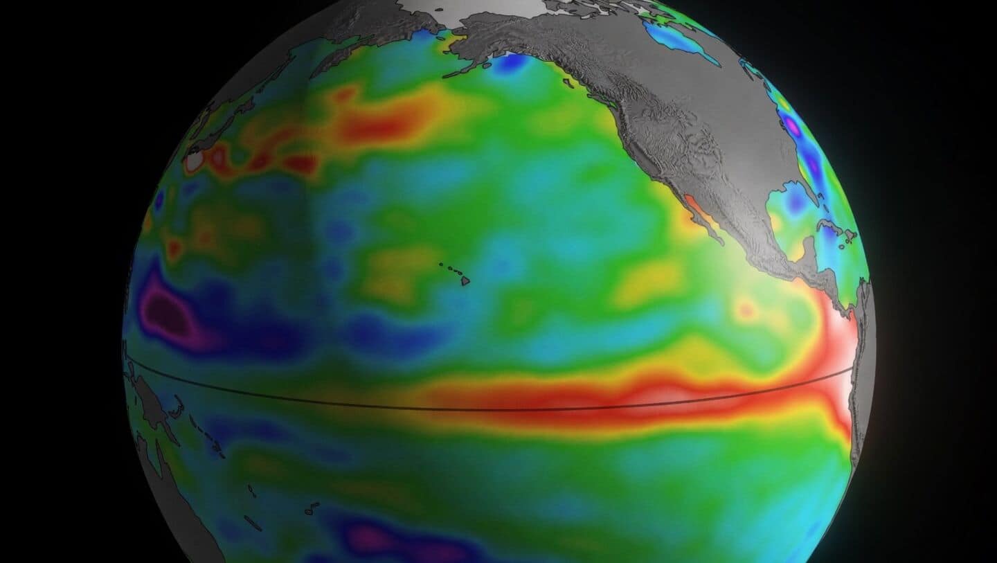 Satellite reading detects early El Nino signals in Pacific Ocean
