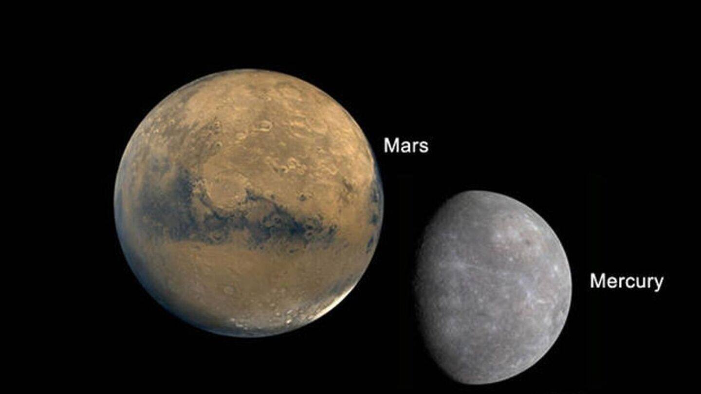 Mercury and Mars will be closest to each other tomorrow