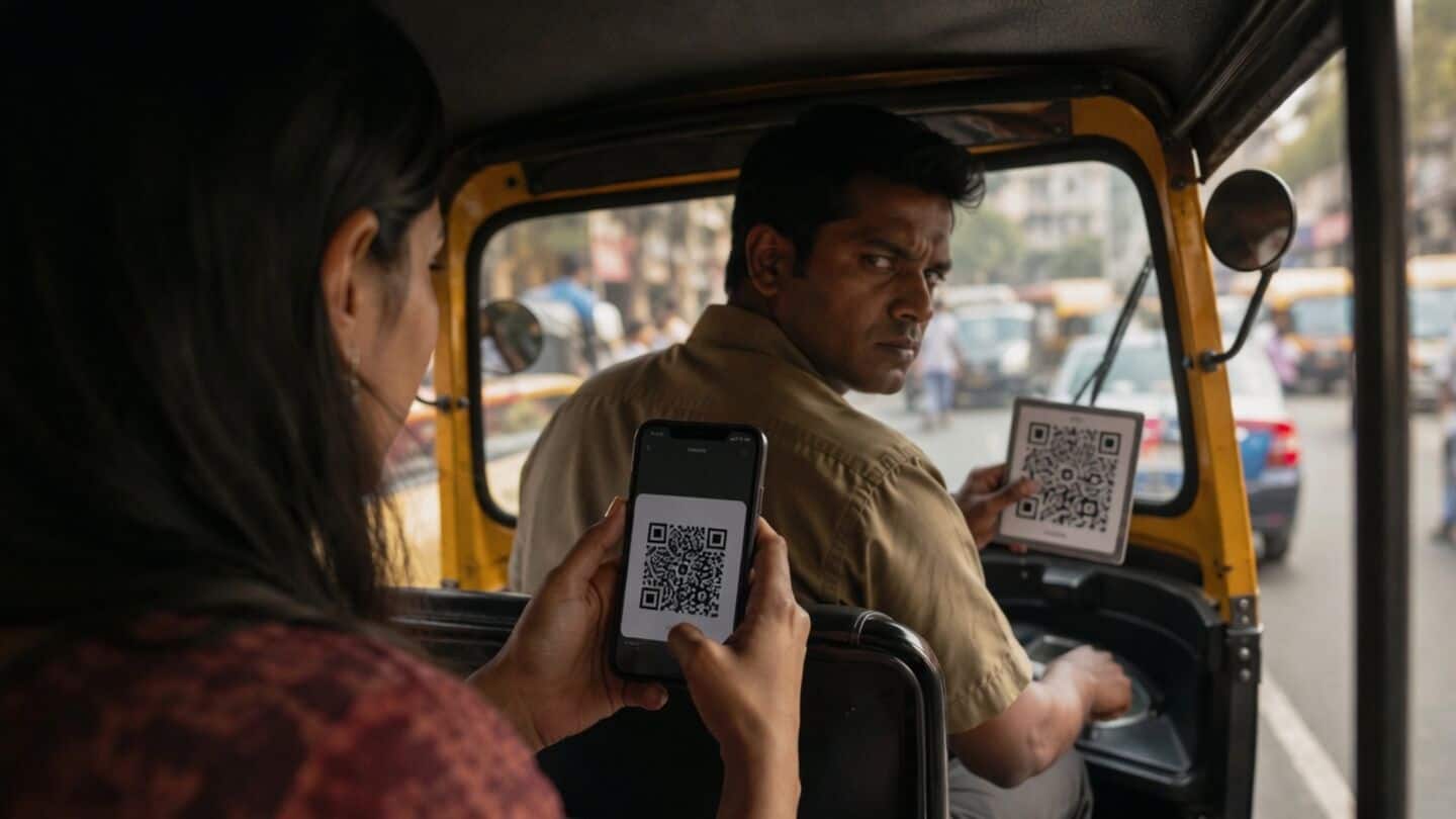 Mumbai Uber passenger shown tampered QR prompts UPI safety concerns