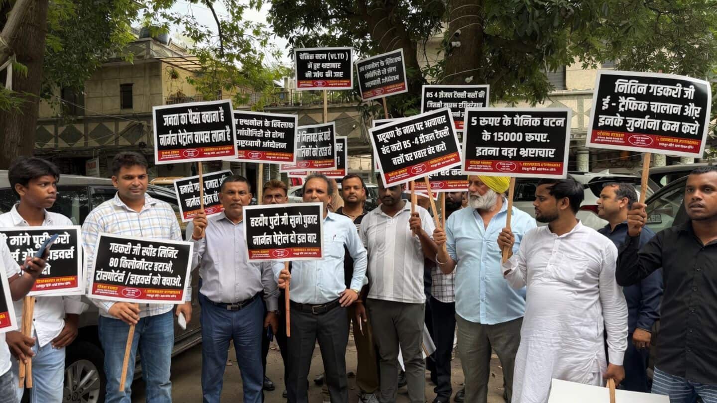 Delhi taxi and tourist operators protest E20 fuel over mileage