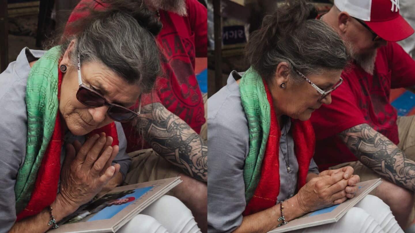 Amanda Donaghey visits Ahmedabad AI 171 crash site remembering Fiongal